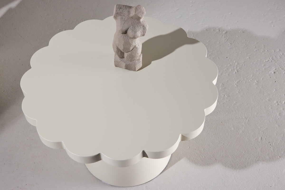Krull sofabord - Ø70 cm - beige - billede 14
