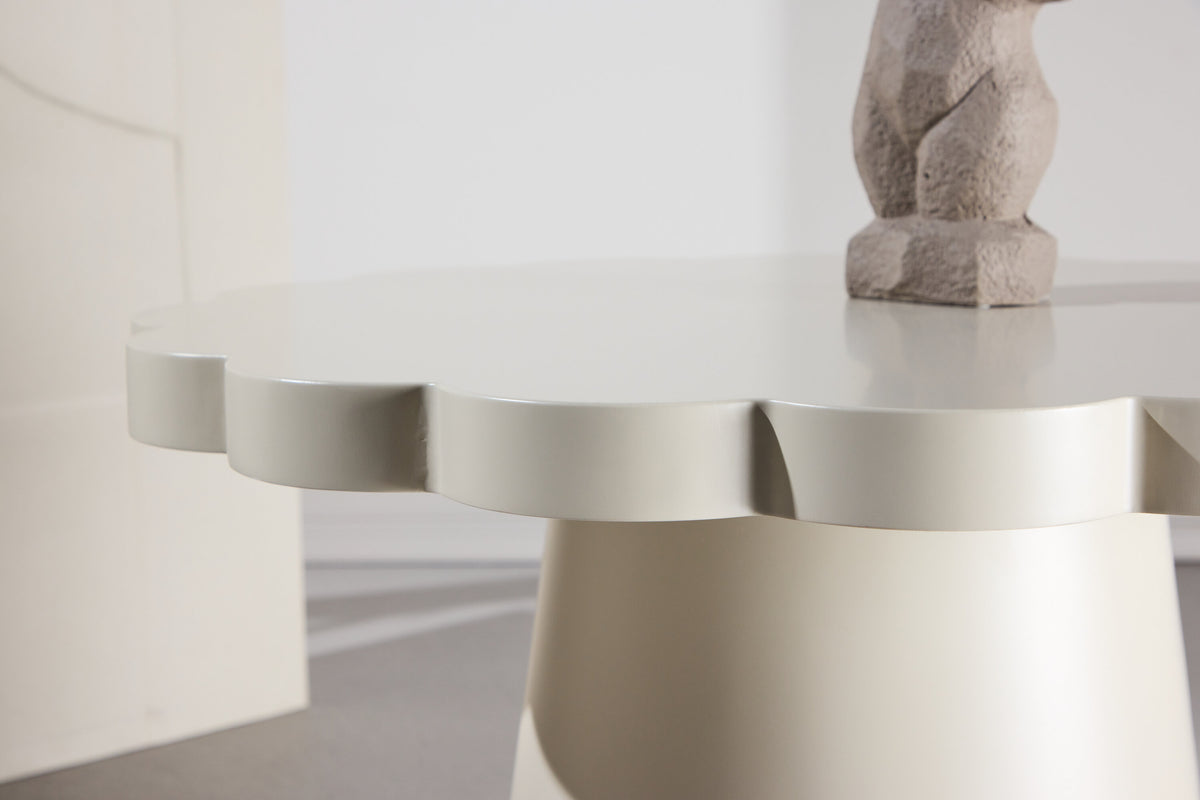 Krull sofabord - Ø70 cm - beige - billede 15