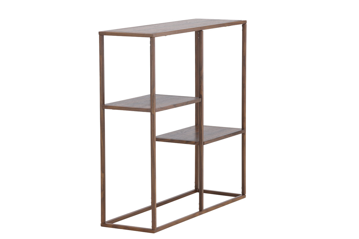 Staal Reol 26 x 81 x 80 Valnødfinér