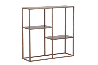 Staal Reol 26 x 81 x 80 Valnødfinér