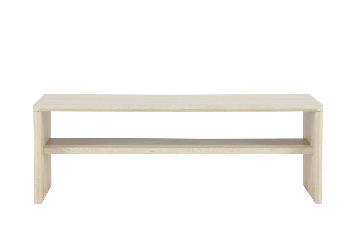 Telemarket sofabord - 110 × 50 cm - hvidpigmenteret - billede 1