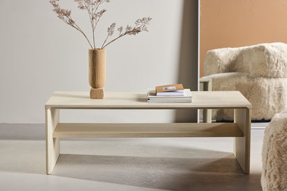 Telemarket sofabord - 110 × 50 cm - hvidpigmenteret - billede 13