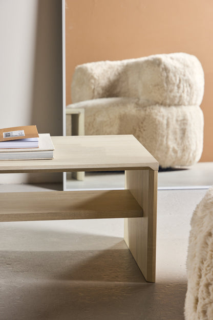 Telemarket sofabord - 110 × 50 cm - hvidpigmenteret - billede 19