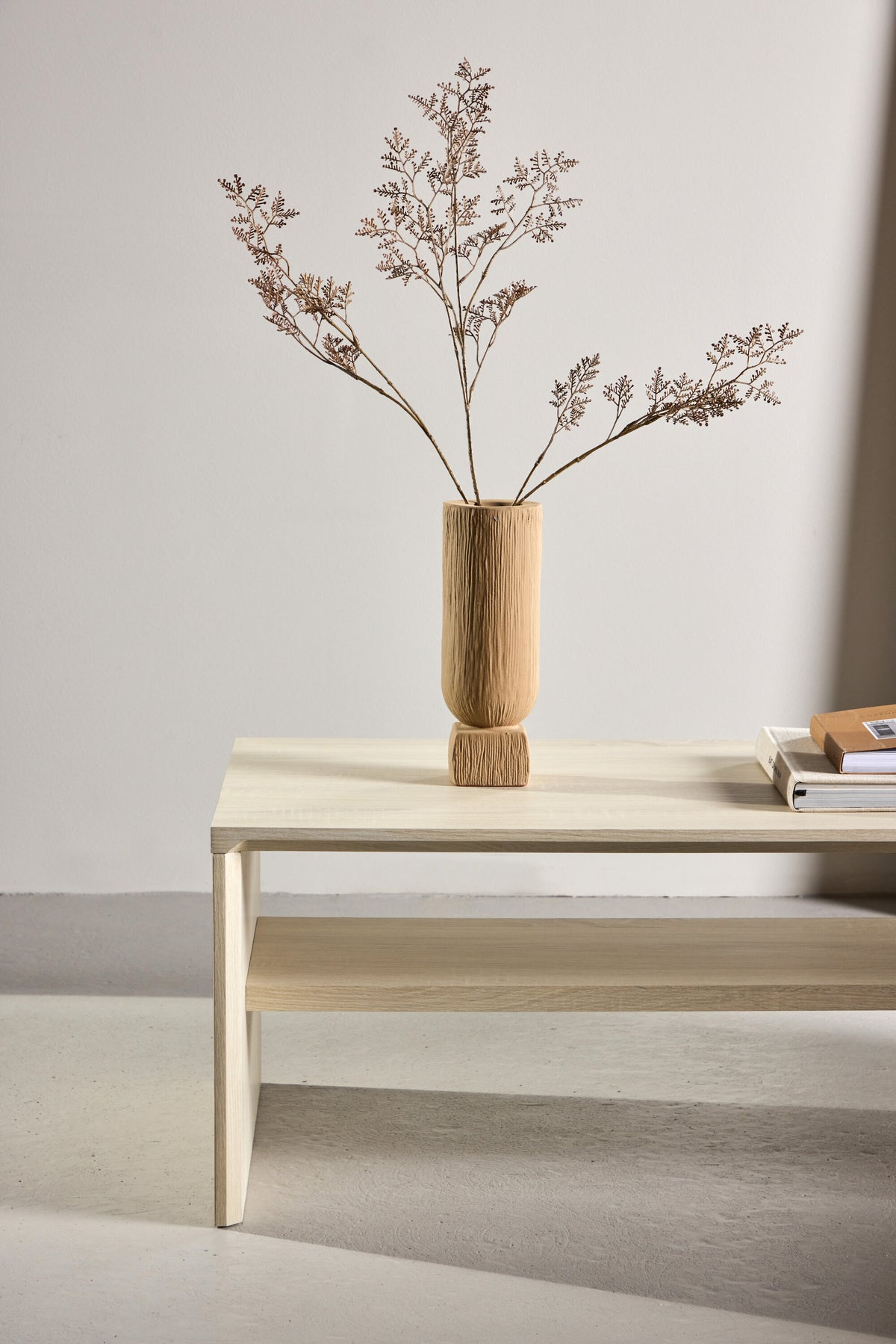 Telemarket sofabord - 110 × 50 cm - hvidpigmenteret - billede 20