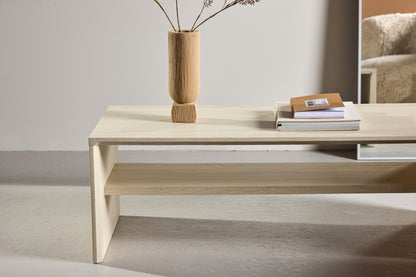 Telemarket sofabord - 110 × 50 cm - hvidpigmenteret - billede 15