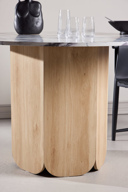 Tekla rundt spisebord - Ø120 cm - lysegrå, natur - billede 20