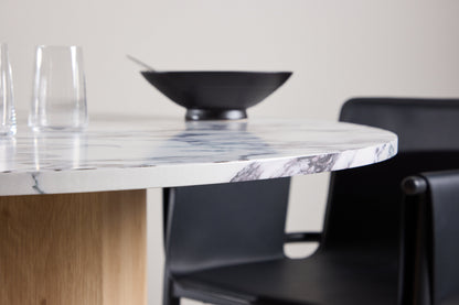 Tekla rundt spisebord - Ø120 cm - lysegrå, natur - billede 15