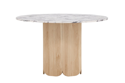 Tekla rundt spisebord - Ø120 cm - lysegrå, natur - billede 8