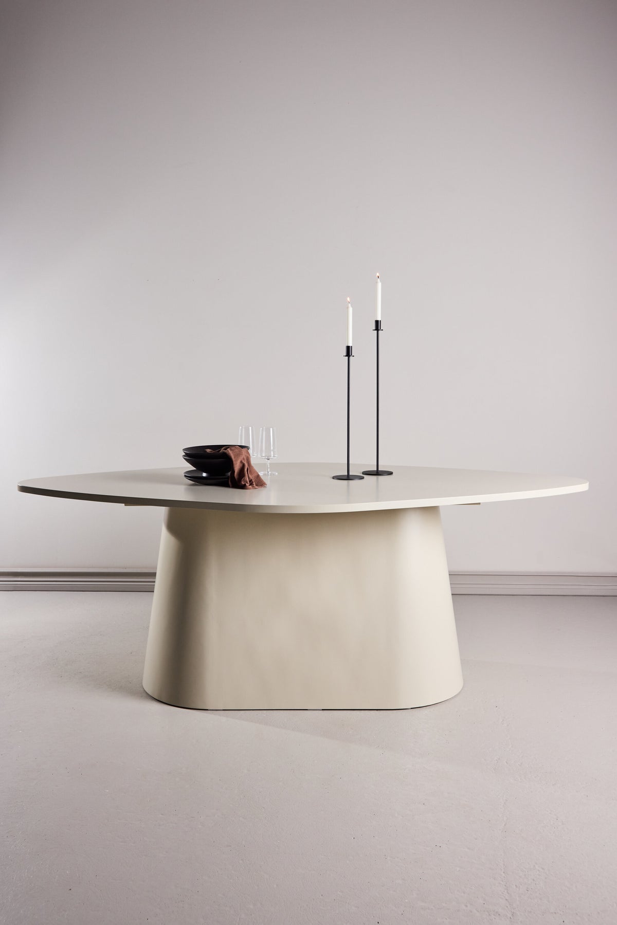 Diamond ovalt spisebord - 210 × 110 cm - beige - billede 18