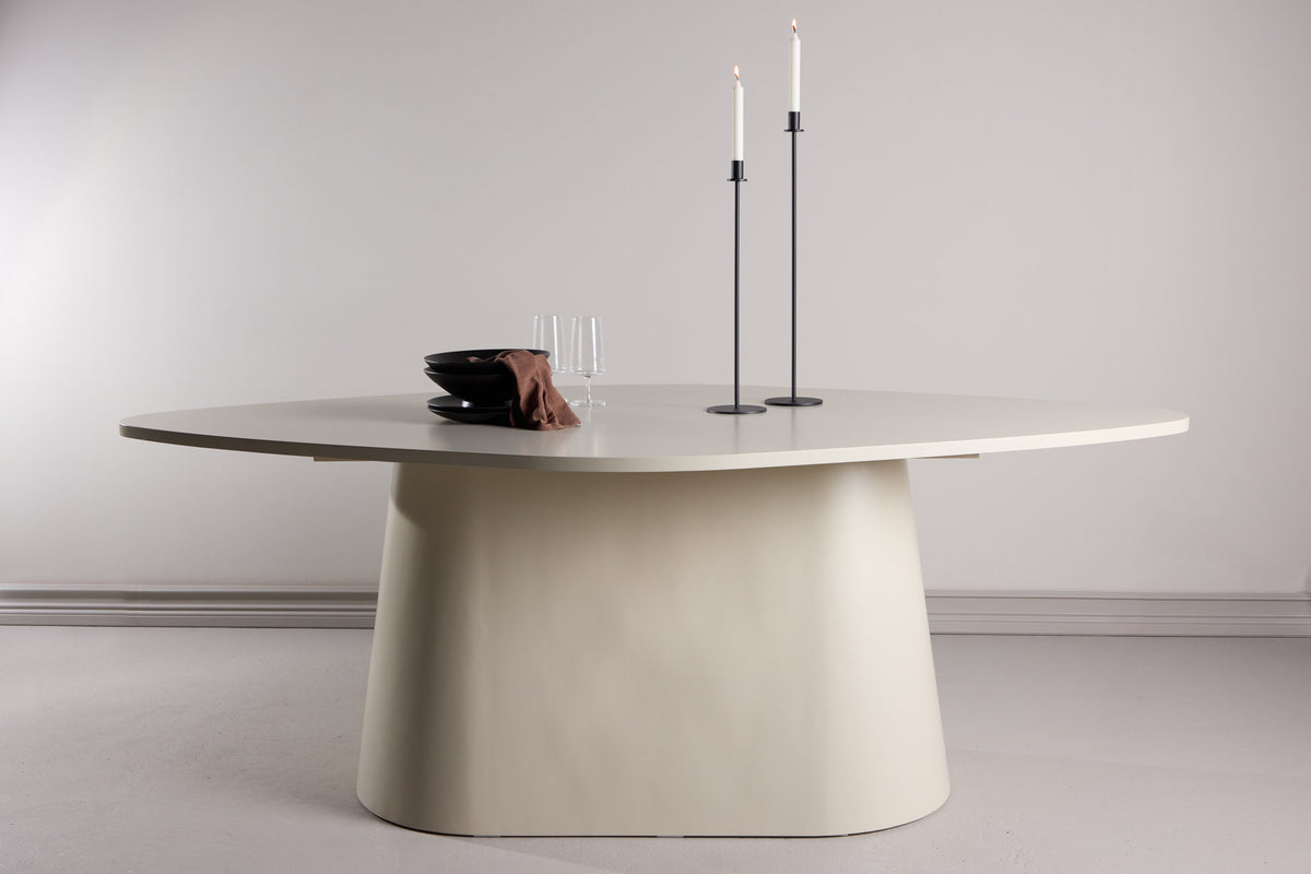 Diamond ovalt spisebord - 210 × 110 cm - beige - billede 13