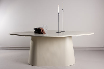 Diamond ovalt spisebord - 210 × 110 cm - beige - billede 13
