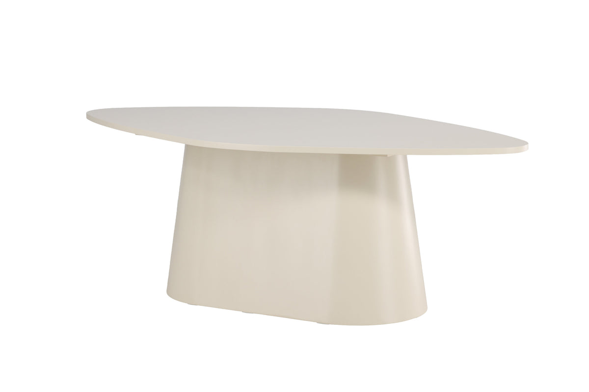 Diamond ovalt spisebord - 210 × 110 cm - beige - billede 2