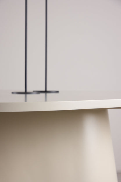 Diamond ovalt spisebord - 210 × 110 cm - beige - billede 21