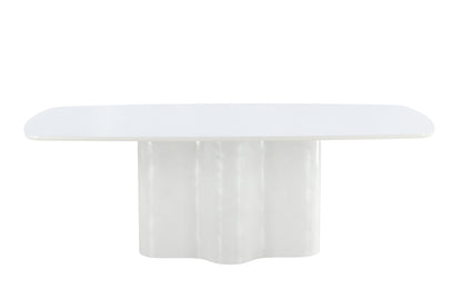 Väddö spisebord - 220 × 110 cm - hvid - billede 1