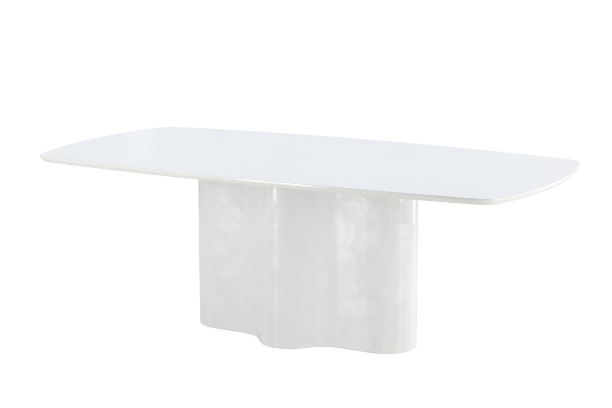 Väddö spisebord - 220 × 110 cm - hvid - billede 2