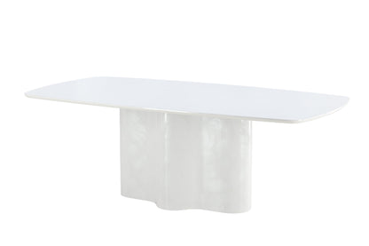 Väddö spisebord - 220 × 110 cm - hvid - billede 2