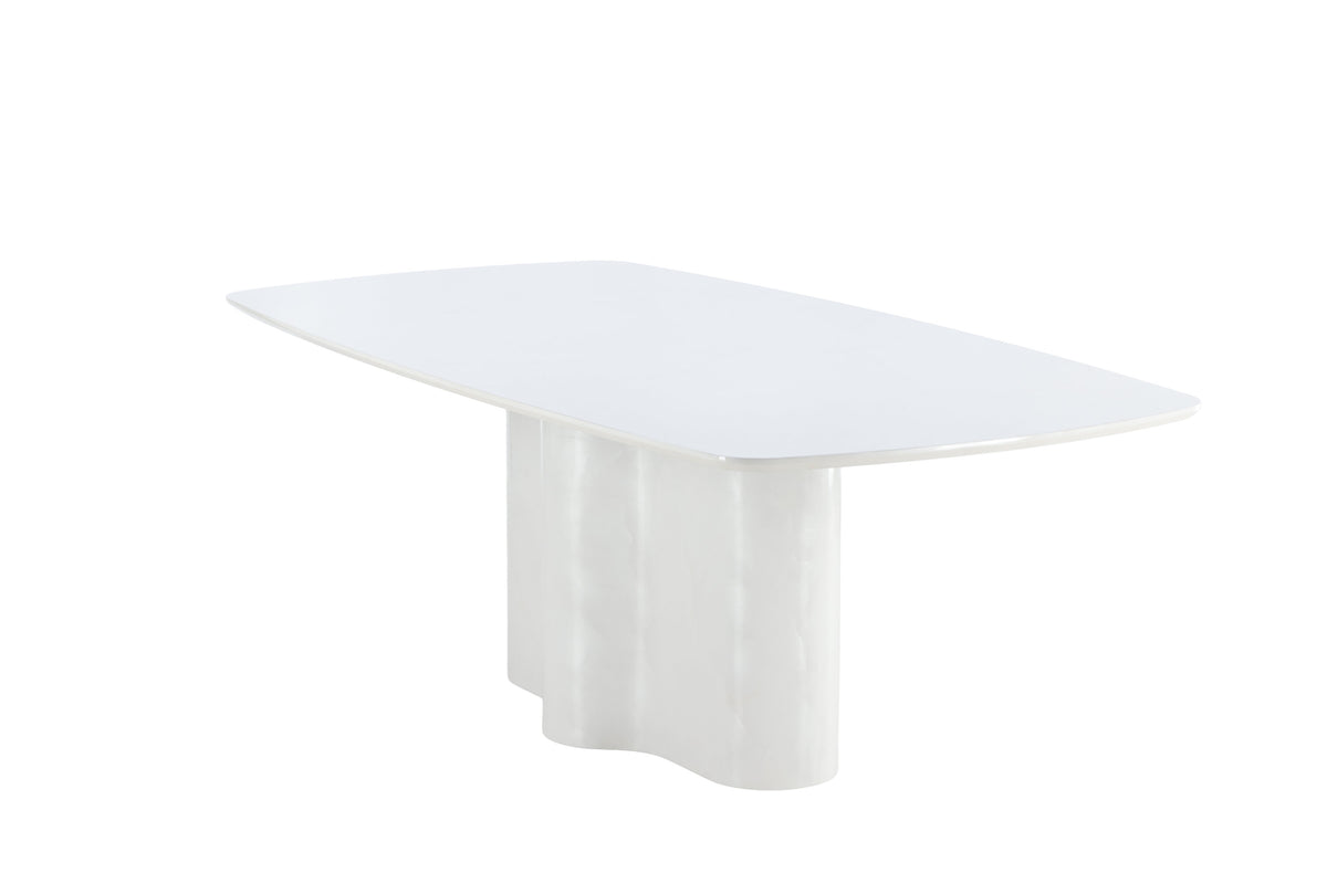 Väddö spisebord - 220 × 110 cm - hvid - billede 3