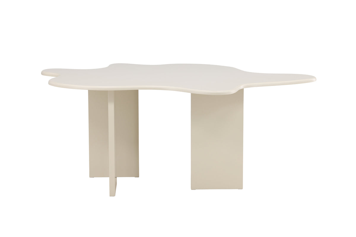 Flower ovalt spisebord - 190 × 123 cm - beige - billede 1