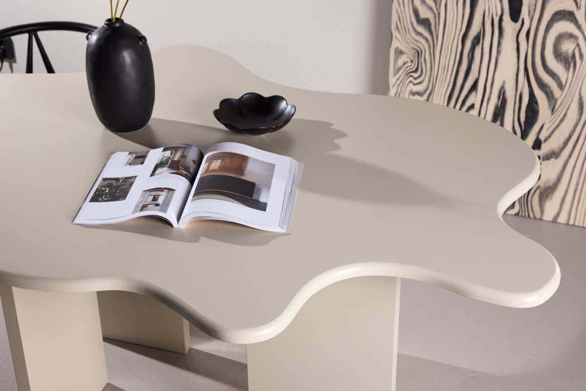 Flower ovalt spisebord - 190 × 123 cm - beige - billede 17