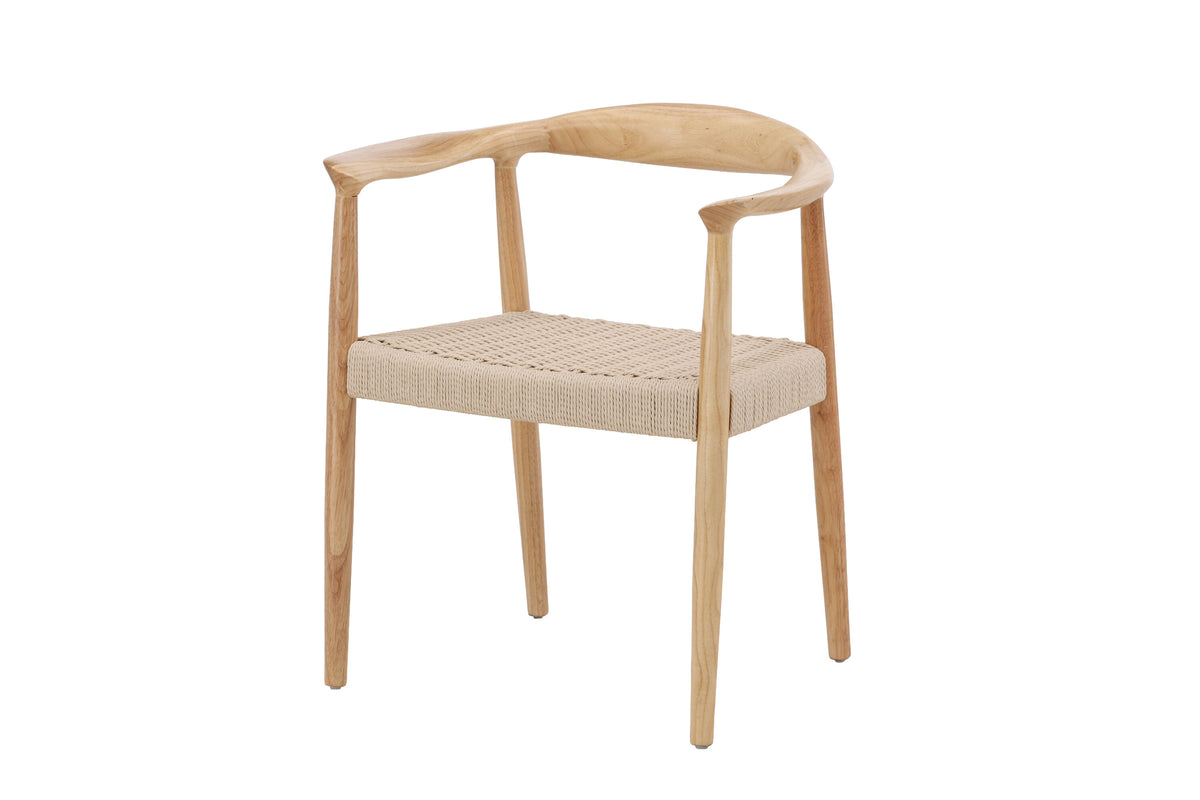 Lovön spisebordsstole - beige, hvidpigmenteret - 2 stk. - billede 2