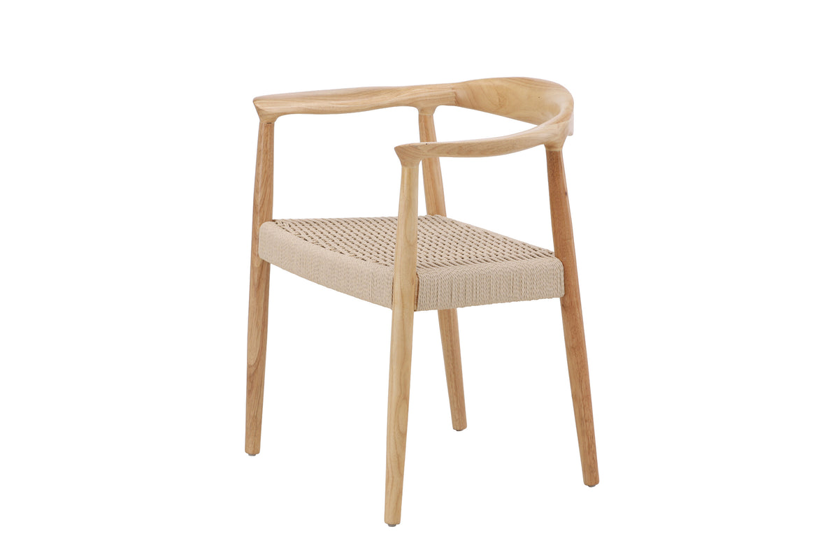 Lovön spisebordsstole - beige, hvidpigmenteret - 2 stk. - billede 3