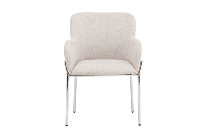 Vätö spisebordsstol - beige, sølv - billede 1