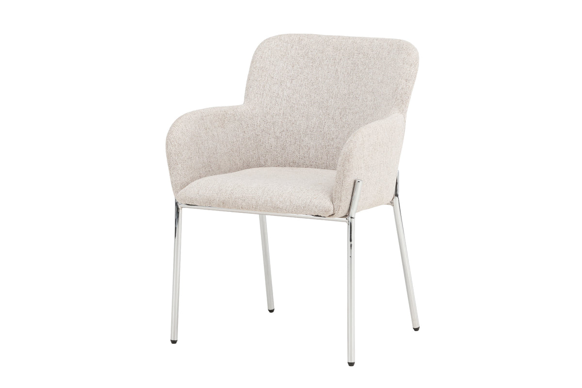 Vätö spisebordsstol - beige, sølv - billede 2