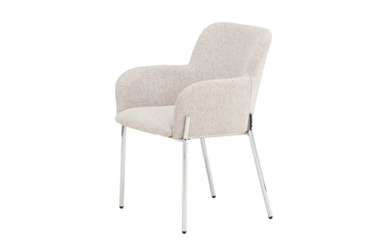 Vätö spisebordsstol - beige, sølv - billede 3