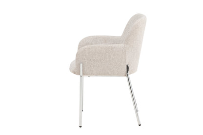 Vätö spisebordsstol - beige, sølv - billede 4