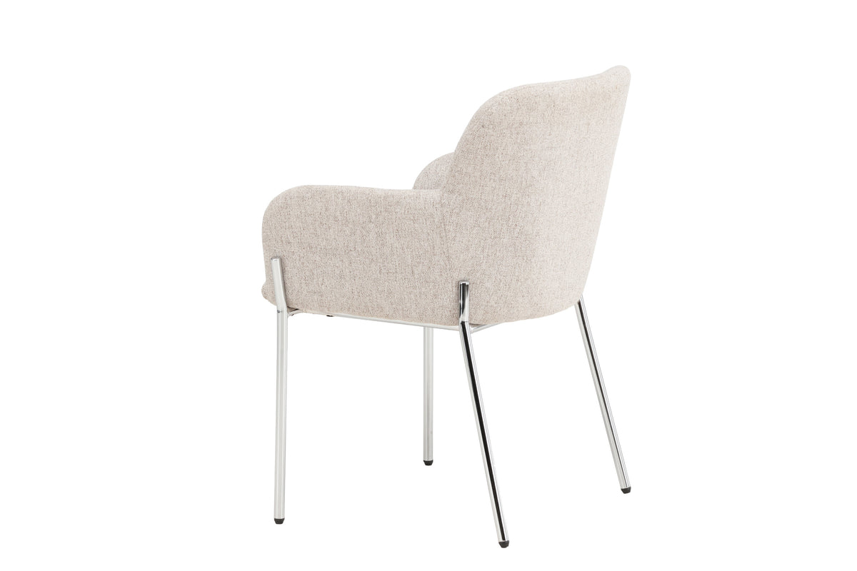 Vätö spisebordsstol - beige, sølv - billede 5