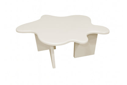 Flower sofabord - 116 × 76 cm - beige - billede 1