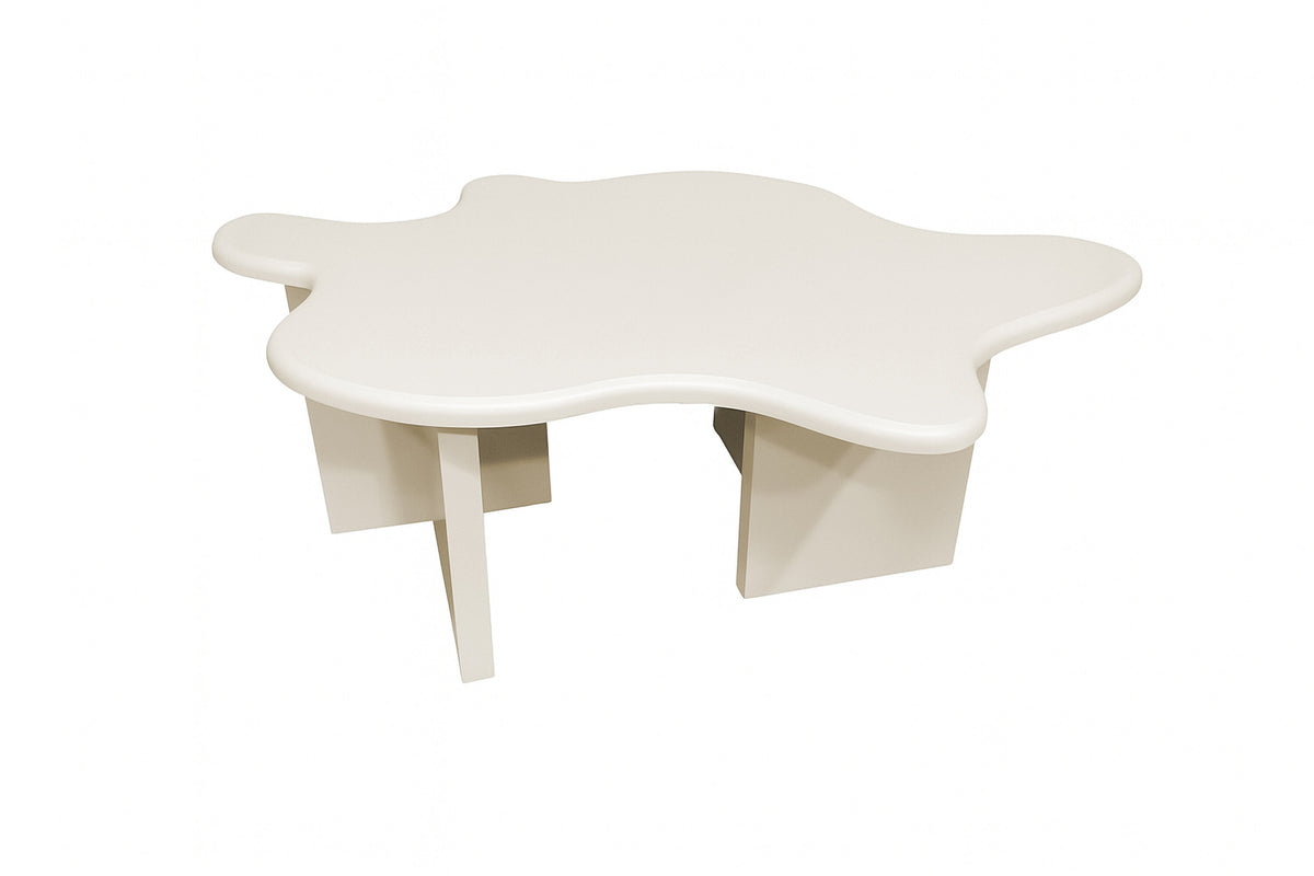 Flower sofabord - 116 × 76 cm - beige - billede 2
