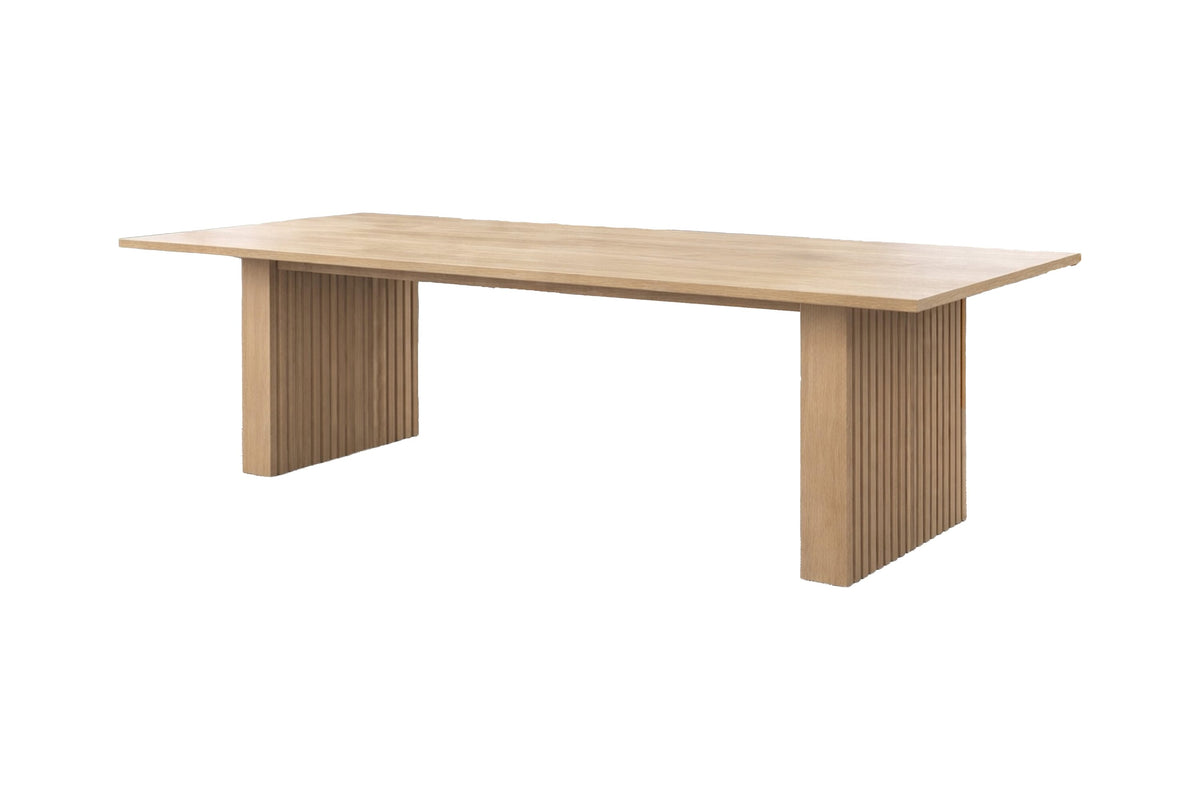Humle spisebord - 200 × 100 cm - natur - billede 1