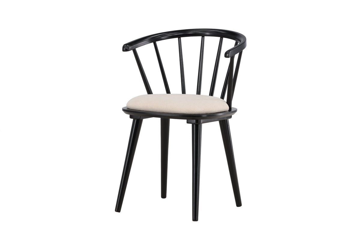 Bobby spisebordsstole - beige, sort - 2 stk. - billede 2