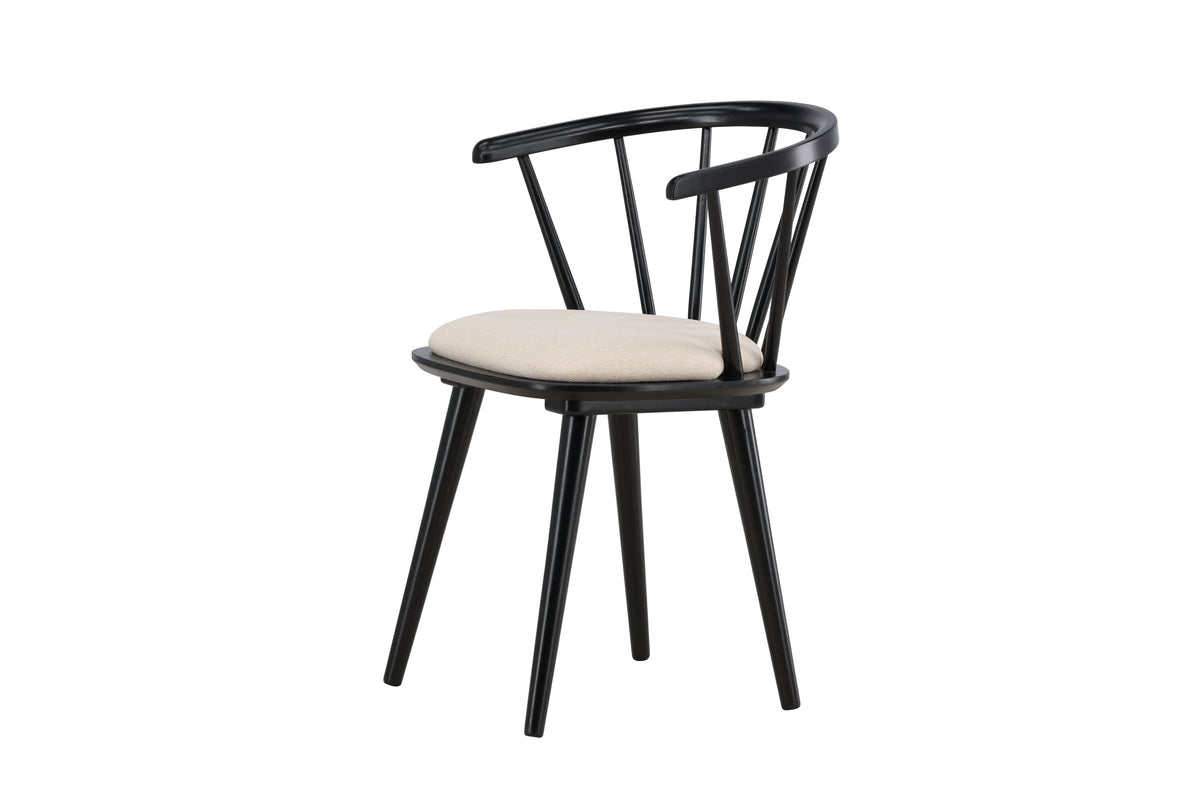 Bobby spisebordsstole - beige, sort - 2 stk. - billede 3