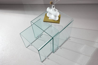 Telemark Sidebordssæt Bord 1: 42cm, Bord 2: 36cm Glas