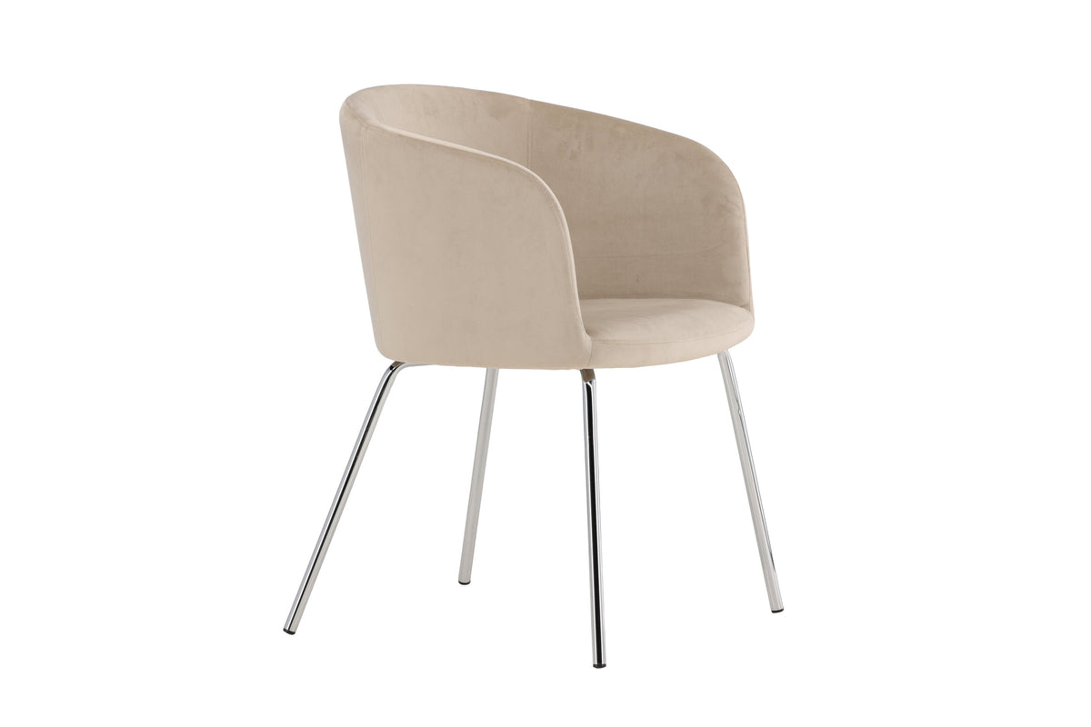 Berit spisebordsstol - beige, sølv - billede 11