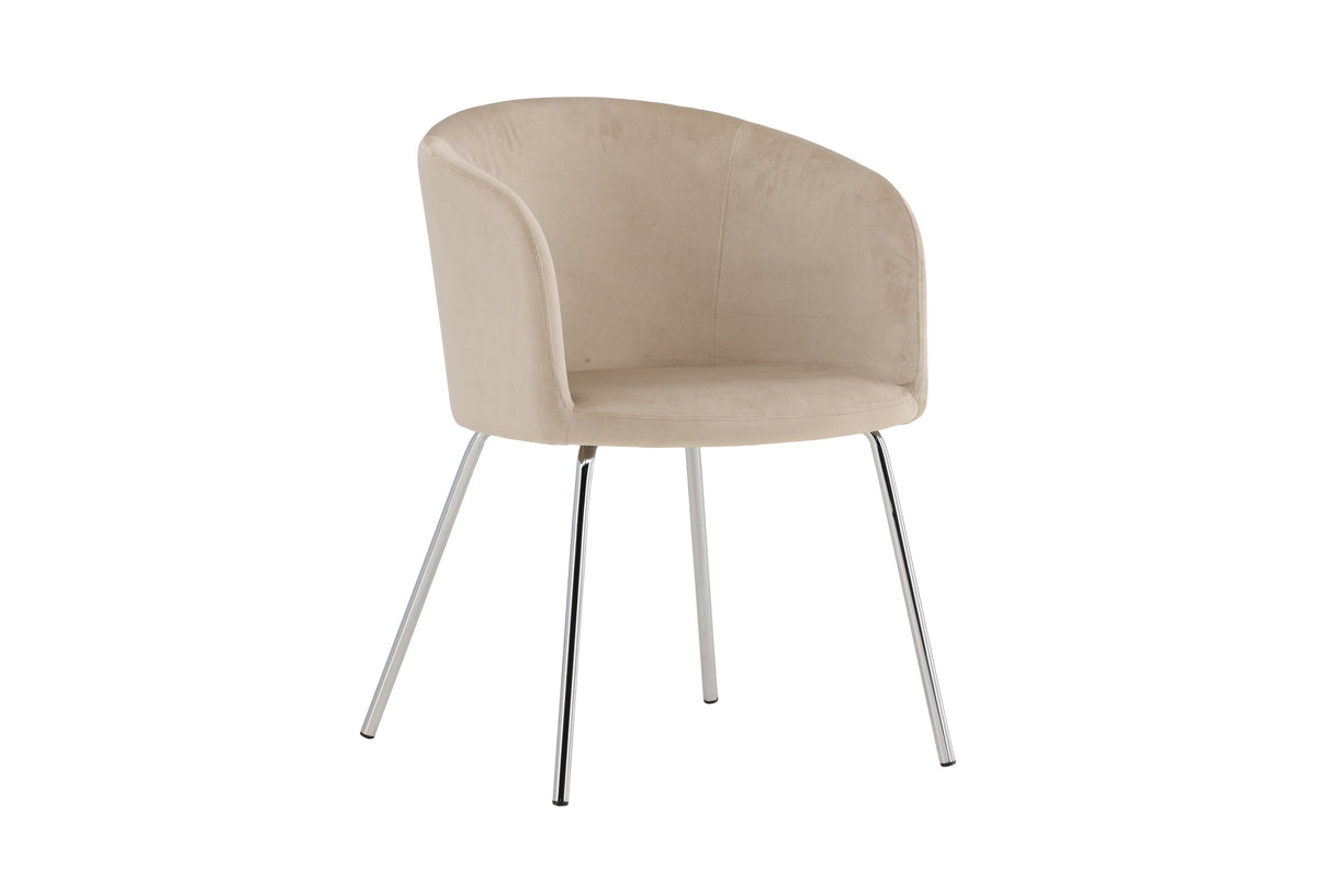 Berit spisebordsstol - beige, sølv - billede 12