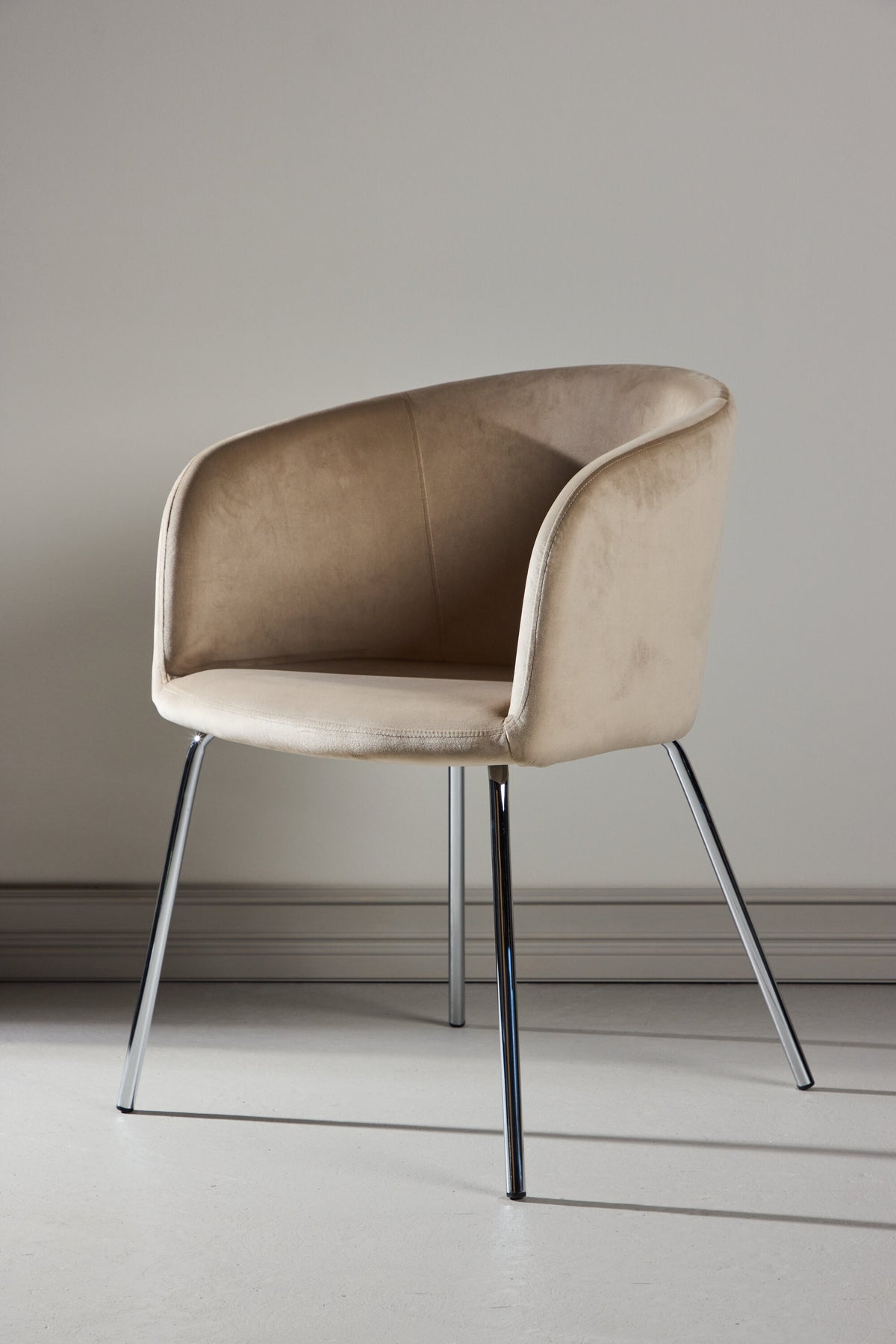 Berit spisebordsstol - beige, sølv - billede 17