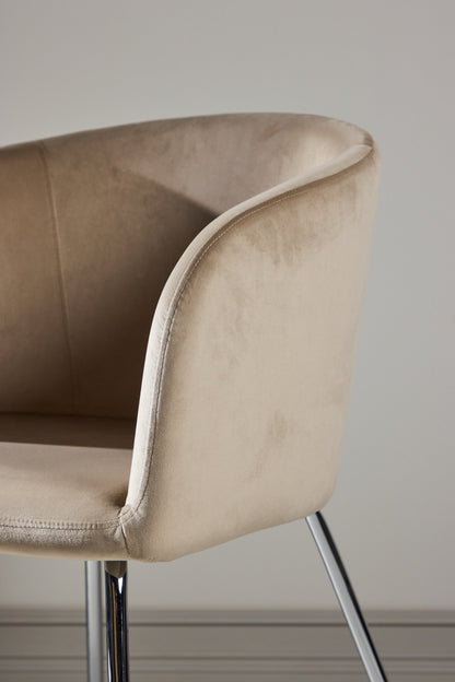 Berit spisebordsstol - beige, sølv - billede 19