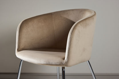 Berit spisebordsstol - beige, sølv - billede 15