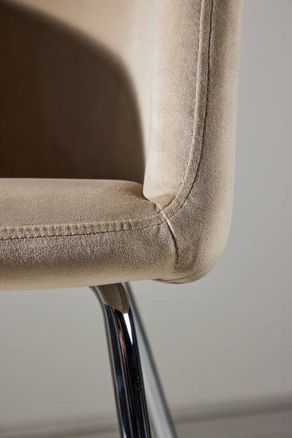Berit spisebordsstol - beige, sølv - billede 20