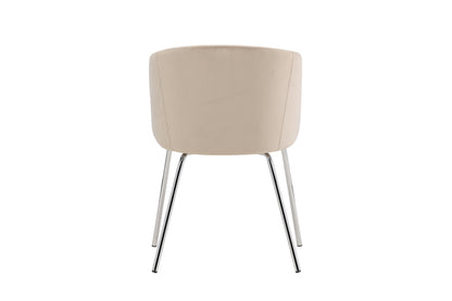 Berit spisebordsstol - beige, sølv - billede 7