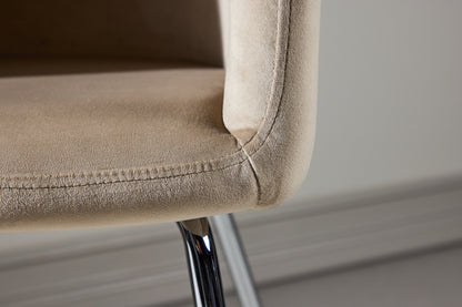 Berit spisebordsstol - beige, sølv - billede 16