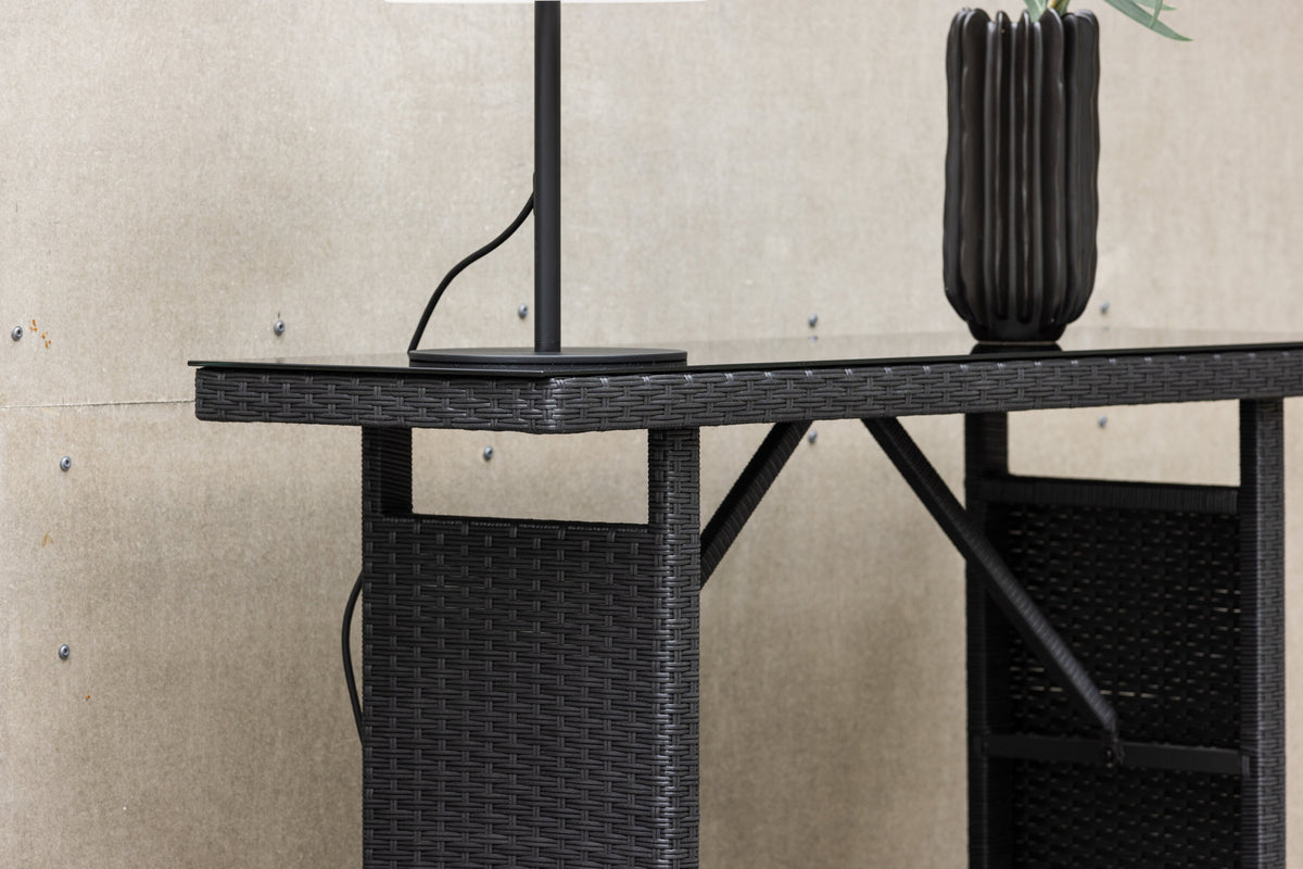 Padova sidebord - 120 × 40 cm - sort - billede 14