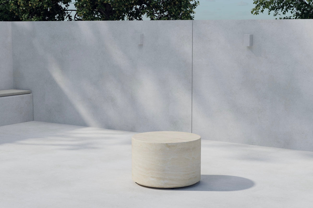 Lissabon sidebord - Ø60 cm - beige - billede 2