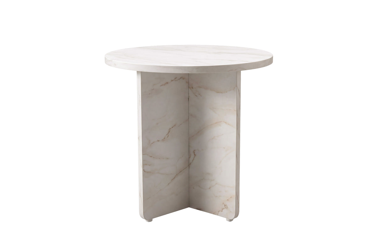 Ålesund sidebord - Ø50 cm - beige - billede 2