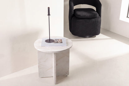 Ålesund sidebord - Ø50 cm - beige - billede 5