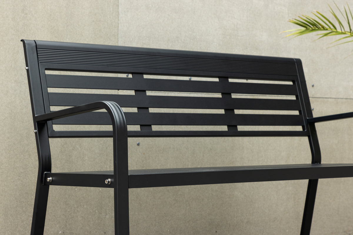Elvas Havebænk 60 x 84 x 125 Sort
