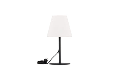 Moris bordlampe - Ø28 cm - sort, hvid - billede 1